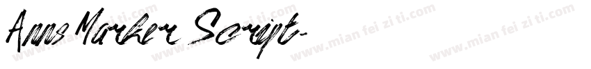 Anns Marker Script字体转换